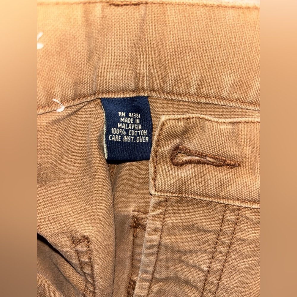 Vintage Polo Sport Pants Men's 34X26 Tan Carpenter Genuine Workwear Pockets​​ - Picture 10 of 13